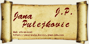 Jana Pulejković vizit kartica